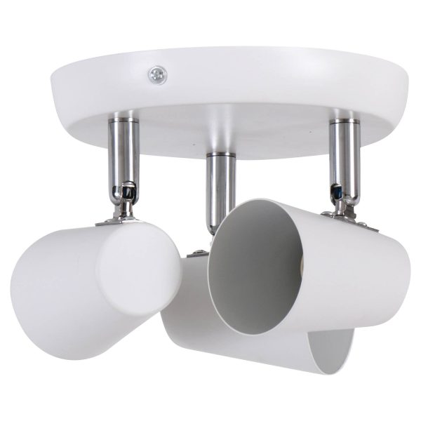 Foco dirigible triple sobrepuesto Blanco (para GU10) DRL