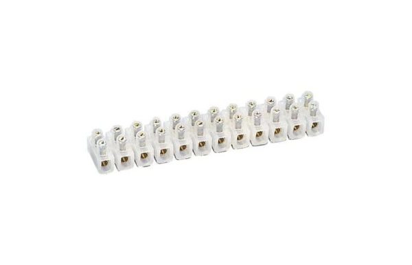 Regleta plástica de conexión (4mm) 3A 12P
