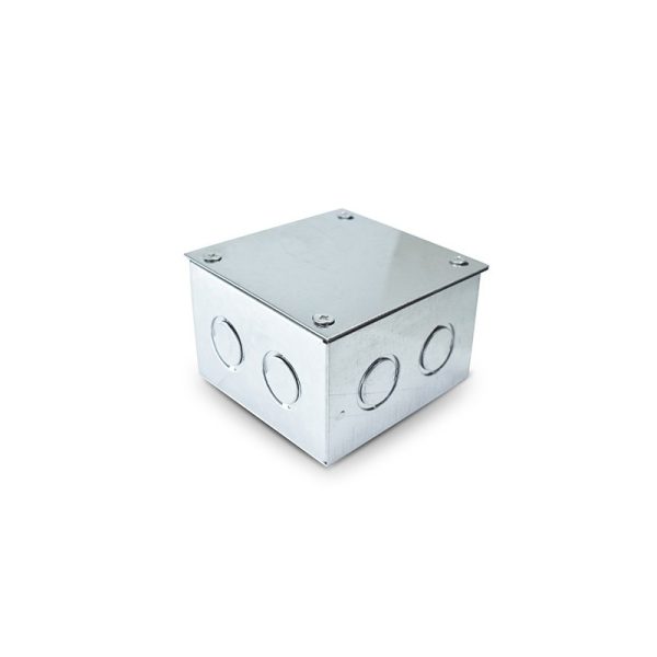 Caja metálica pregalvanizada 100x100x65mm c/tapa LEXO
