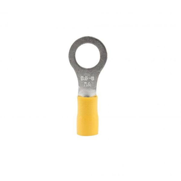 Terminal Ojo 12-10AWG (6.5mm) Amarillo 50 un BM