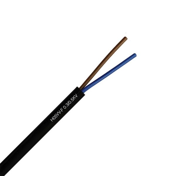 Cable H05VV-F 2x1,5mm negro 1mt