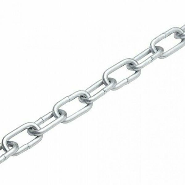 Cadena galvanizada 5mm eslabón largo 1mt