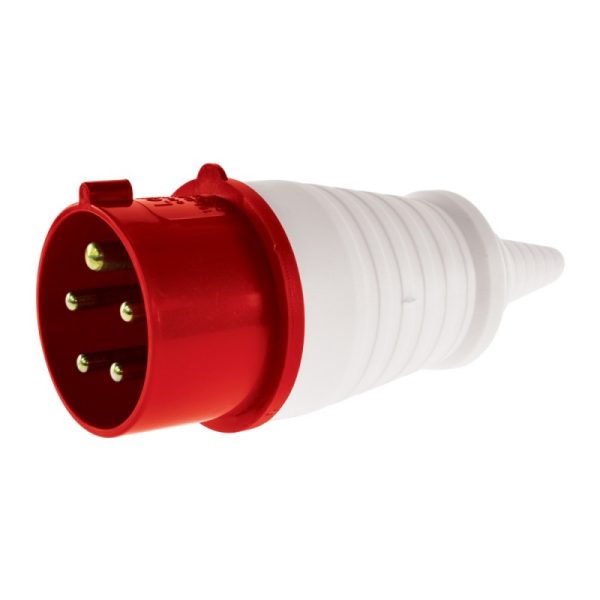 Enchufe macho volante industrial 32A 3P+T 380V IP44 LEXO