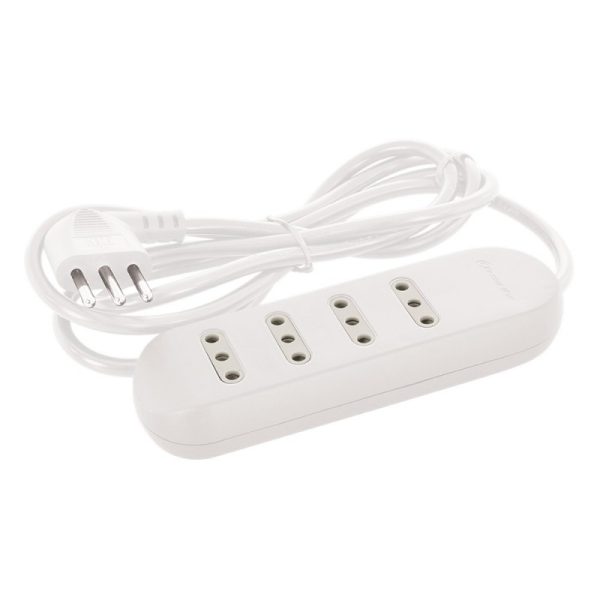 Alargador zapatilla 4 tomas 1.5 mt Blanco Cert SEC LEXO
