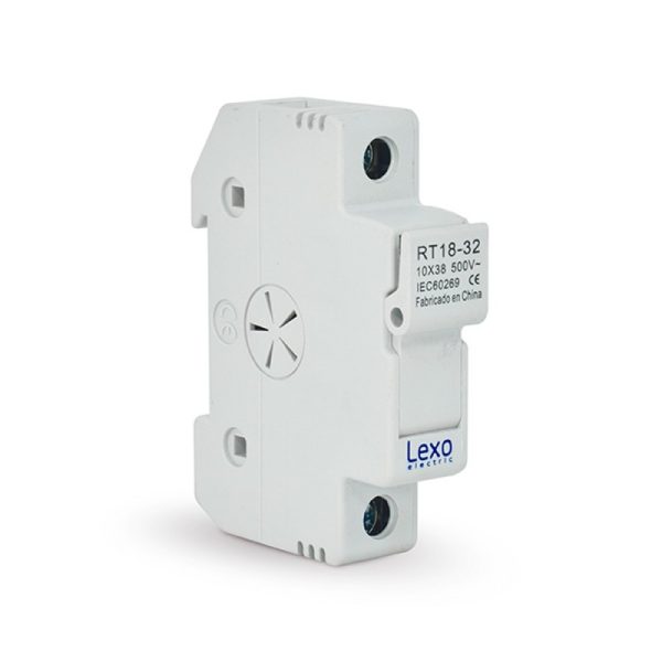 Base para fusible RT 18-32 10x38 1polo 220V LEXO