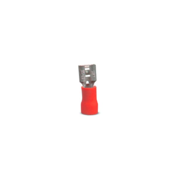 Terminal hembra media aislada 16-22AWG Rojo 50un LEXO