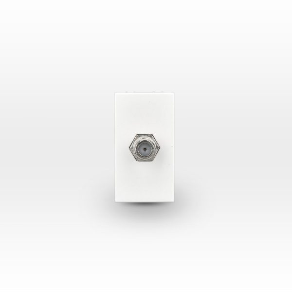 Módulo coaxial toma TV Blanco LEXO