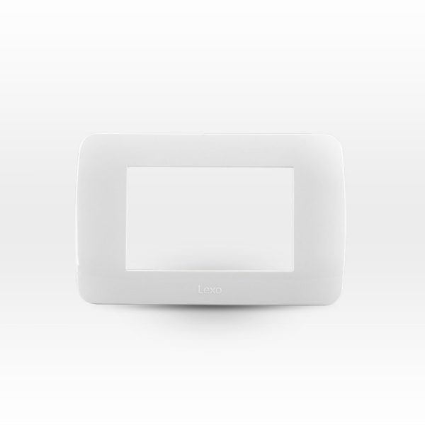 Placa 3 módulos color Blanco LEXO