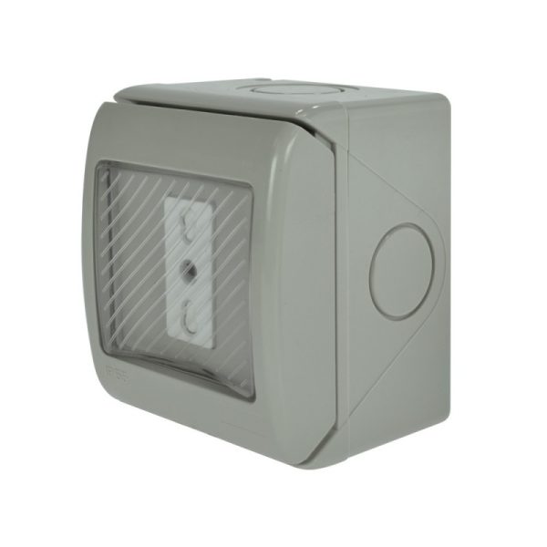 Casquete Hidrobox Toma corriente Simple 10/16A LEXO
