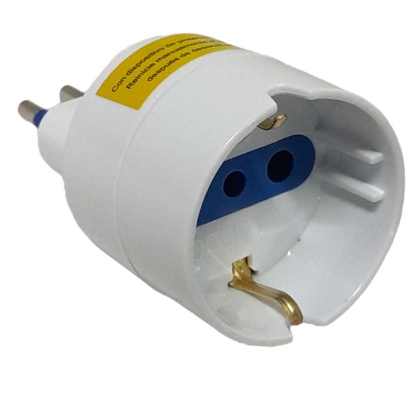 Adaptador Schuko 10A 2500W c/protección LEXO