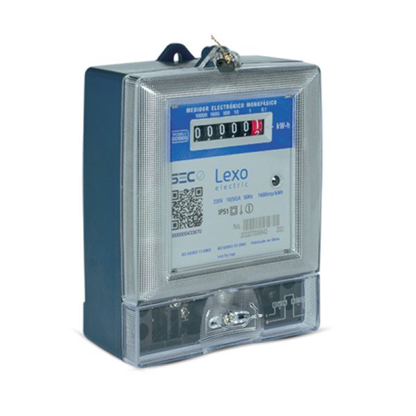 Medidor electrónico monofásico 10/50A Registro Análogo Certificado LEXO
