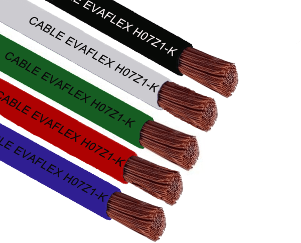 Cable L/Halógeno 6mm Colores (mt)