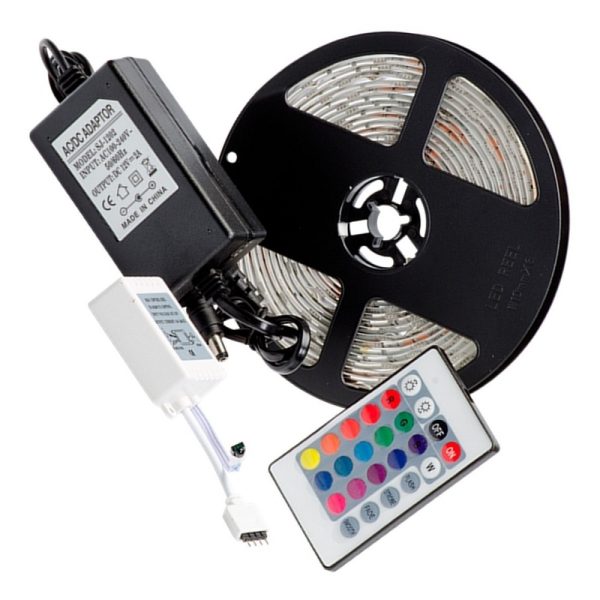Cinta LED RGB 5mt c/control remoto