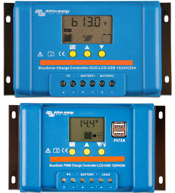Regulador de carga BlueSolar PWM 12/24V LCD-USB 5A VICTRON