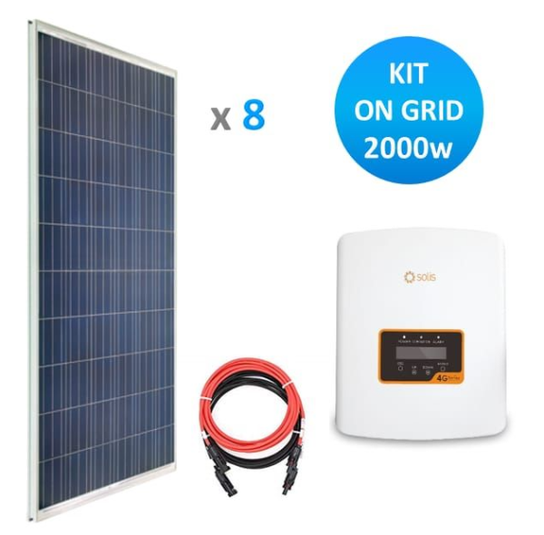 Sistema fotovoltaico On grid 2KW