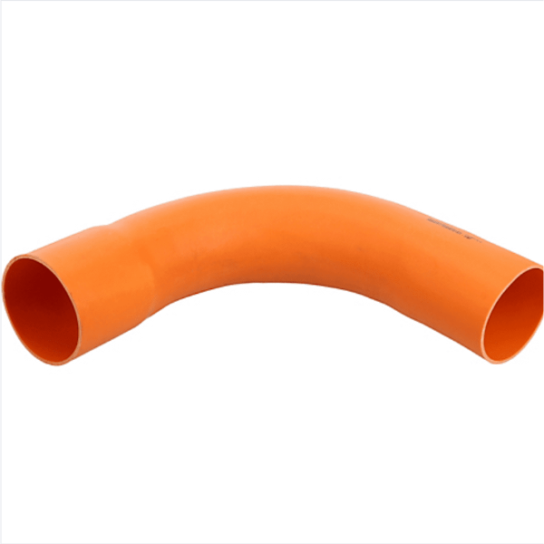 Curva pvc 20mm naranja